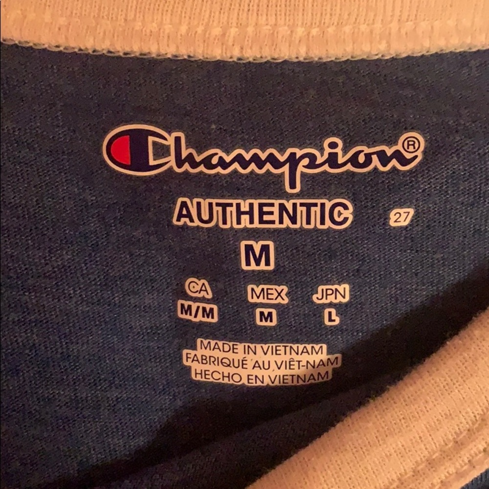 champion blue tee shirt - Picture 2 of 2
